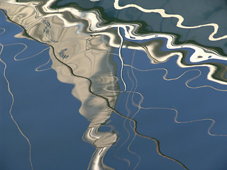 Image showing harbour waves