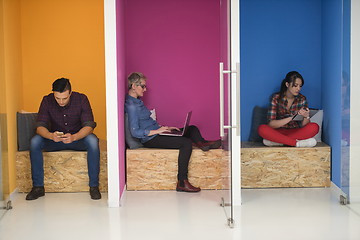 Image showing group of business people in creative working  space