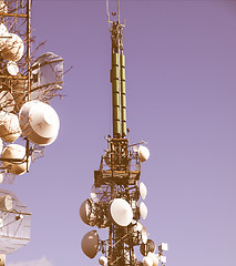 Image showing  Communication tower vintage