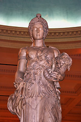 Image showing Single Classical Woman Statue