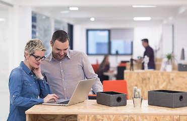 Image showing startup business team on meeting at modern office