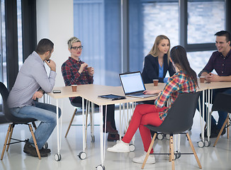 Image showing startup business team on meeting