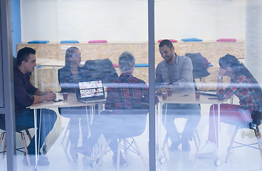 Image showing startup business team on meeting at modern office