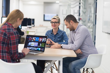 Image showing startup business team on meeting at modern office