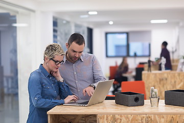 Image showing startup business team on meeting at modern office