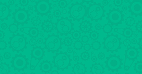 Image showing Green background with cogwheels.