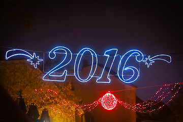 Image showing 2016 illuminating decoration