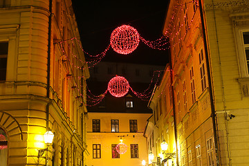 Image showing Christmas decoration in Zagreb