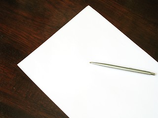 Image showing Paper on desk - 1