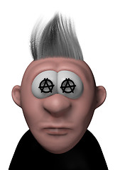 Image showing punk cartoon guy