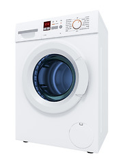 Image showing typical washing machine isolated