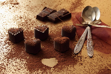 Image showing Handmade pralines