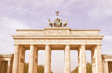 Image showing Brandenburger Tor, Berlin vintage