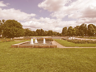 Image showing Gardens in Stuttgart, Germany vintage