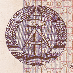Image showing  DDR banknote vintage