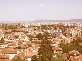 Image showing Turin panorama vintage