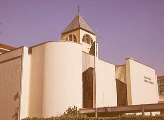 Image showing Santa Monica Church Turin vintage