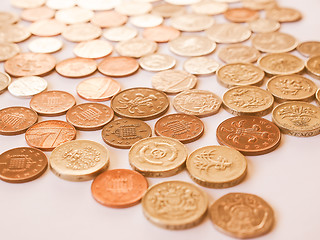 Image showing  British pound coin vintage