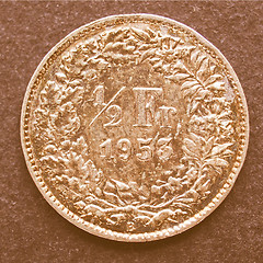 Image showing  Swiss coin vintage