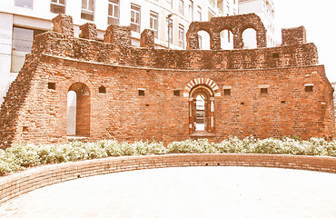 Image showing St Giovanni in Conca ruins, Milan vintage