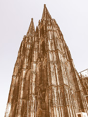 Image showing Koeln Dom vintage