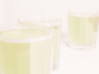 Image showing  Green apple juice vintage