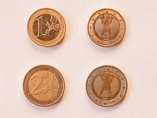 Image showing  Euro coin vintage