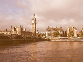 Image showing Westminster Bridge vintage