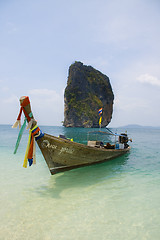 Image showing Longtailboat at Poda Island