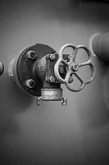 Image showing pipes on the deck of a ship 