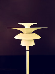 Image showing Retro style floor lamp