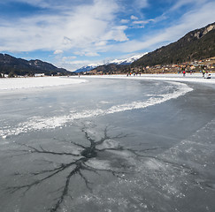 Image showing Cracks in the ice 