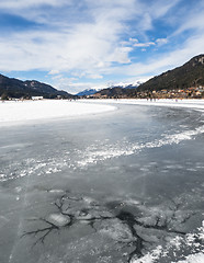 Image showing Cracks in the ice 