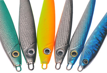 Image showing Fishing lures isolated