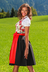 Image showing Young Brazilian as Bavarian Beauty