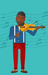 Image showing Man playing violin.