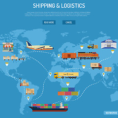 Image showing Shipping and Logistics Concept