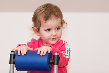 Image showing Happy cute little girl