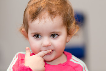 Image showing Happy cute little girl