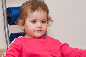 Image showing Happy cute little girl