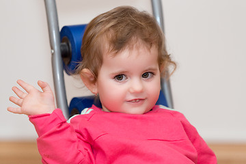 Image showing Happy cute little girl