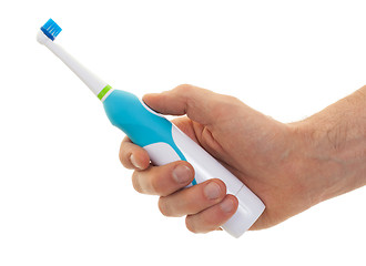 Image showing Electric toothbrush isolated