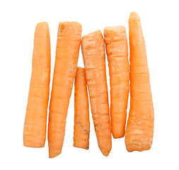 Image showing Fresh carrots isolated