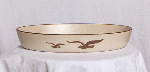 Image showing Vintage empty bowl 