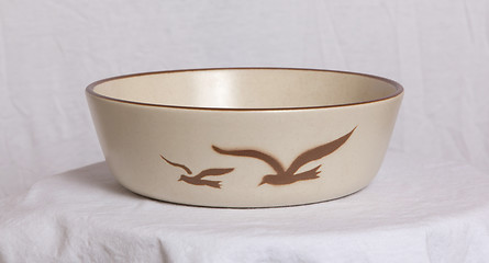 Image showing Vintage empty bowl 