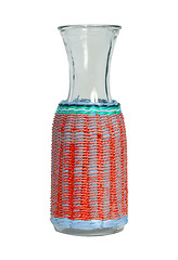 Image showing Unique glass vase, isolated