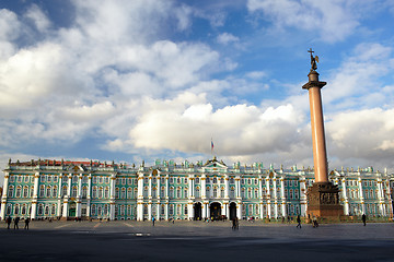 Image showing Winter Palace and Alexander Column on Palace Square.