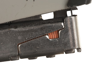 Image showing Close-up of an old rusty vintage stapler