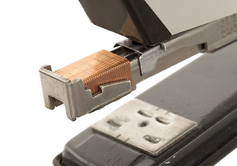 Image showing Close-up of an old rusty vintage stapler