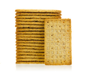 Image showing Simple crackers isolated